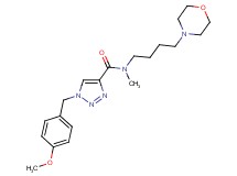 1-(4-methoxybenzyl)-N-methyl-N-[4-(4-morpholinyl)butyl]-1H-1,2,3-triazole-4-carboxamide