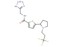 N-(1H-tetrazol-5-ylmethyl)-5-[1-(3,3,3-trifluoropropyl)-2-pyrrolidinyl]-2-thiophenecarboxamide