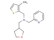 1-(3-methyl-2-thienyl)-N-(pyridin-2-ylmethyl)-N-(tetrahydrofuran-3-ylmethyl)methanamine