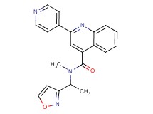 N-(1-isoxazol-3-ylethyl)-N-methyl-2-pyridin-4-ylquinoline-4-carboxamide