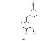 1-(2-chloro-4-ethoxy-5-methoxybenzyl)piperidine-3-carbonitrile