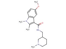 5-methoxy-1,2-dimethyl-N-[(1-methylpiperidin-3-yl)methyl]-1H-indole-3-carboxamide