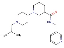 1'-isobutyl-N-(3-pyridinylmethyl)-1,4'-bipiperidine-3-carboxamide