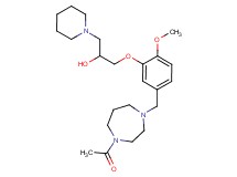 1-{5-[(4-acetyl-1,4-diazepan-1-yl)methyl]-2-methoxyphenoxy}-3-(1-piperidinyl)-2-propanol
