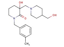 3-hydroxy-3-{[4-(hydroxymethyl)-1-piperidinyl]methyl}-1-(3-methylbenzyl)-2-piperidinone