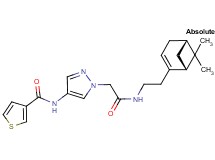 N-{1-[2-({2-[(1R,5S)-6,6-dimethylbicyclo[3.1.1]hept-2-en-2-yl]ethyl}amino)-2-oxoethyl]-1H-pyrazol-4-yl}-3-thiophenecarboxamide