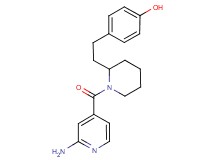 4-{2-[1-(2-aminoisonicotinoyl)-2-piperidinyl]ethyl}phenol