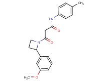 3-[2-(3-methoxyphenyl)azetidin-1-yl]-N-(4-methylphenyl)-3-oxopropanamide