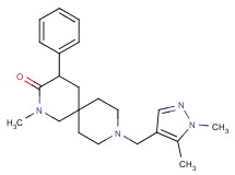 9-[(1,5-dimethyl-1H-pyrazol-4-yl)methyl]-2-methyl-4-phenyl-2,9-diazaspiro[5.5]undecan-3-one