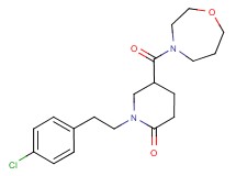 1-[2-(4-chlorophenyl)ethyl]-5-(1,4-oxazepan-4-ylcarbonyl)-2-piperidinone
