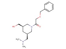 {(3R*,5R*)-1-[(benzyloxy)acetyl]-5-[(dimethylamino)methyl]piperidin-3-yl}methanol
