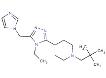 1-(2,2-dimethylpropyl)-4-[4-ethyl-5-(1H-imidazol-1-ylmethyl)-4H-1,2,4-triazol-3-yl]piperidine