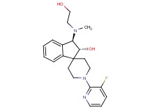 (2R*,3R*)-1'-(3-fluoro-2-pyridinyl)-3-[(2-hydroxyethyl)(methyl)amino]-2,3-dihydrospiro[indene-1,4'-piperidin]-2-ol