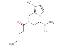 (3E)-N-[2-(dimethylamino)ethyl]-N-[(3-methyl-2-thienyl)methyl]pent-3-enamide