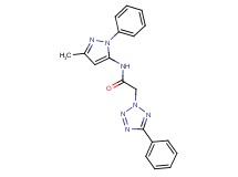 N-(3-methyl-1-phenyl-1H-pyrazol-5-yl)-2-(5-phenyl-2H-tetrazol-2-yl)acetamide