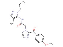 2-[2-(4-methoxybenzoyl)-1H-imidazol-1-yl]-N-(4-methyl-1-propyl-1H-pyrazol-5-yl)acetamide