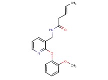 (3E)-N-{[2-(2-methoxyphenoxy)pyridin-3-yl]methyl}pent-3-enamide