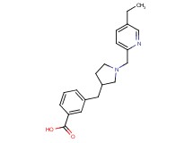 3-({1-[(5-ethylpyridin-2-yl)methyl]pyrrolidin-3-yl}methyl)benzoic acid