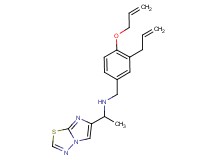 N-[3-allyl-4-(allyloxy)benzyl]-1-imidazo[2,1-b][1,3,4]thiadiazol-6-ylethanamine