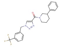 3-phenyl-1-({1-[3-(trifluoromethyl)benzyl]-1H-1,2,3-triazol-4-yl}carbonyl)piperidine