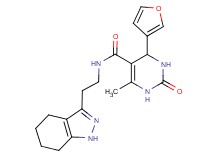 4-(3-furyl)-6-methyl-2-oxo-N-[2-(4,5,6,7-tetrahydro-1H-indazol-3-yl)ethyl]-1,2,3,4-tetrahydropyrimidine-5-carboxamide
