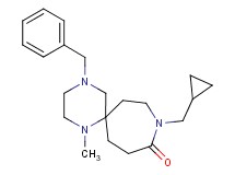 4-benzyl-9-(cyclopropylmethyl)-1-methyl-1,4,9-triazaspiro[5.6]dodecan-10-one