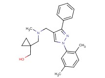 (1-{[{[1-(2,5-dimethylphenyl)-3-phenyl-1H-pyrazol-4-yl]methyl}(methyl)amino]methyl}cyclopropyl)methanol