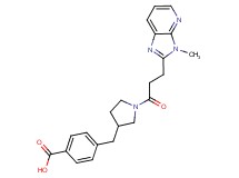 4-({1-[3-(3-methyl-3H-imidazo[4,5-b]pyridin-2-yl)propanoyl]pyrrolidin-3-yl}methyl)benzoic acid