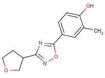 2-methyl-4-[3-(tetrahydrofuran-3-yl)-1,2,4-oxadiazol-5-yl]phenol