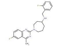 N-(2-fluorobenzyl)-1-(6-fluoro-4-methyl-2-quinazolinyl)-4-azepanamine