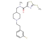 N-({1-[2-(3-fluorophenyl)ethyl]-4-piperidinyl}methyl)-N-methyl-2-(methylthio)-1,3-thiazole-4-carboxamide