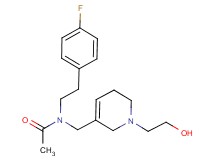 N-[2-(4-fluorophenyl)ethyl]-N-{[1-(2-hydroxyethyl)-1,2,5,6-tetrahydropyridin-3-yl]methyl}acetamide