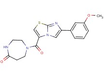 1-{[6-(3-methoxyphenyl)imidazo[2,1-b][1,3]thiazol-3-yl]carbonyl}-1,4-diazepan-5-one