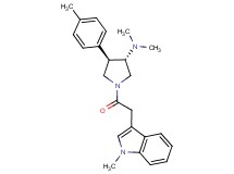 (3S*,4R*)-N,N-dimethyl-1-[(1-methyl-1H-indol-3-yl)acetyl]-4-(4-methylphenyl)pyrrolidin-3-amine