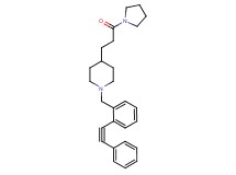 4-[3-oxo-3-(1-pyrrolidinyl)propyl]-1-[2-(phenylethynyl)benzyl]piperidine