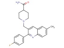 1-{[2-(4-fluorophenyl)-6-methyl-3-quinolinyl]methyl}-4-piperidinecarboxamide