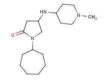 1-cycloheptyl-4-[(1-methyl-4-piperidinyl)amino]-2-pyrrolidinone