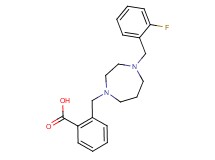 2-{[4-(2-fluorobenzyl)-1,4-diazepan-1-yl]methyl}benzoic acid