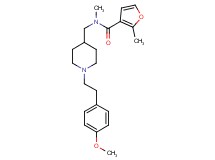 N-({1-[2-(4-methoxyphenyl)ethyl]-4-piperidinyl}methyl)-N,2-dimethyl-3-furamide