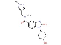 1-(trans-4-hydroxycyclohexyl)-N-methyl-N-[(1-methyl-1H-pyrazol-4-yl)methyl]-2-oxo-2,3-dihydro-1H-benzimidazole-5-carboxamide