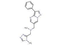N-methyl-1-(4-methyl-4H-1,2,4-triazol-3-yl)-N-[(3-phenylpyrazolo[1,5-a]pyrimidin-6-yl)methyl]methanamine