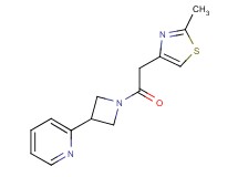 2-{1-[(2-methyl-1,3-thiazol-4-yl)acetyl]azetidin-3-yl}pyridine