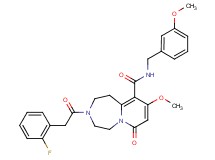 3-[(2-fluorophenyl)acetyl]-9-methoxy-N-(3-methoxybenzyl)-7-oxo-1,2,3,4,5,7-hexahydropyrido[1,2-d][1,4]diazepine-10-carboxamide