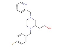 2-[1-(4-fluorobenzyl)-4-(2-pyridinylmethyl)-2-piperazinyl]ethanol