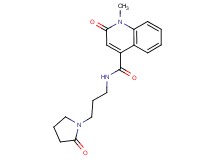 1-methyl-2-oxo-N-[3-(2-oxopyrrolidin-1-yl)propyl]-1,2-dihydroquinoline-4-carboxamide