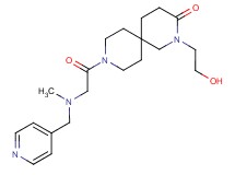 2-(2-hydroxyethyl)-9-[N-methyl-N-(pyridin-4-ylmethyl)glycyl]-2,9-diazaspiro[5.5]undecan-3-one