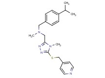 (4-isopropylbenzyl)methyl({4-methyl-5-[(4-pyridinylmethyl)thio]-4H-1,2,4-triazol-3-yl}methyl)amine