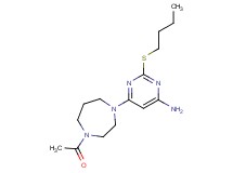 6-(4-acetyl-1,4-diazepan-1-yl)-2-(butylthio)pyrimidin-4-amine