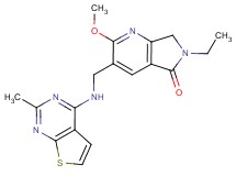 6-ethyl-2-methoxy-3-{[(2-methylthieno[2,3-d]pyrimidin-4-yl)amino]methyl}-6,7-dihydro-5H-pyrrolo[3,4-b]pyridin-5-one