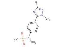 N-methyl-N-[4-(1-methyl-1H-1,2,4-triazol-5-yl)phenyl]methanesulfonamide